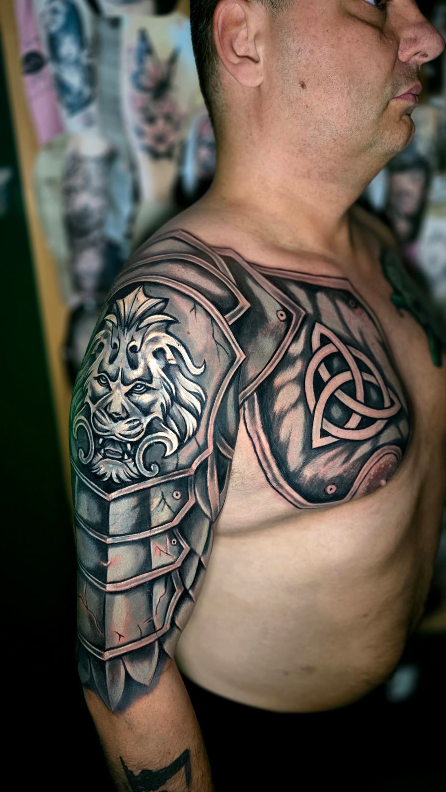 Lew & Zbroja Rycerza — Judin Tattoo Gdańsk